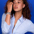 White Rhino Links | Mini Kismet Bracelet | White x Silver